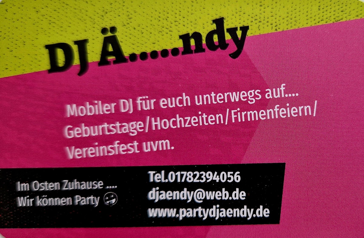 Mobile Discothek/ DJ Ändy -