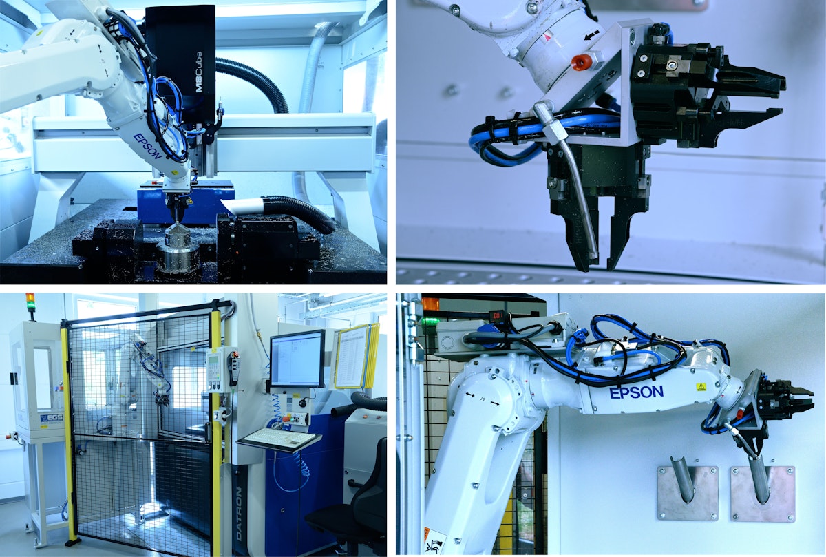 Hocheffiziente Automatisierung zweier Hightech-Fräsmaschinen