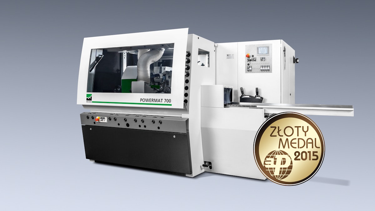 Der WEINIG Powermat 700 wurde mit einer Goldmedaille ausgezeichnet