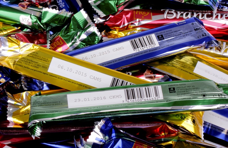 In aller Munde - Lösemittelfreie Kennzeichnung für Schokolade