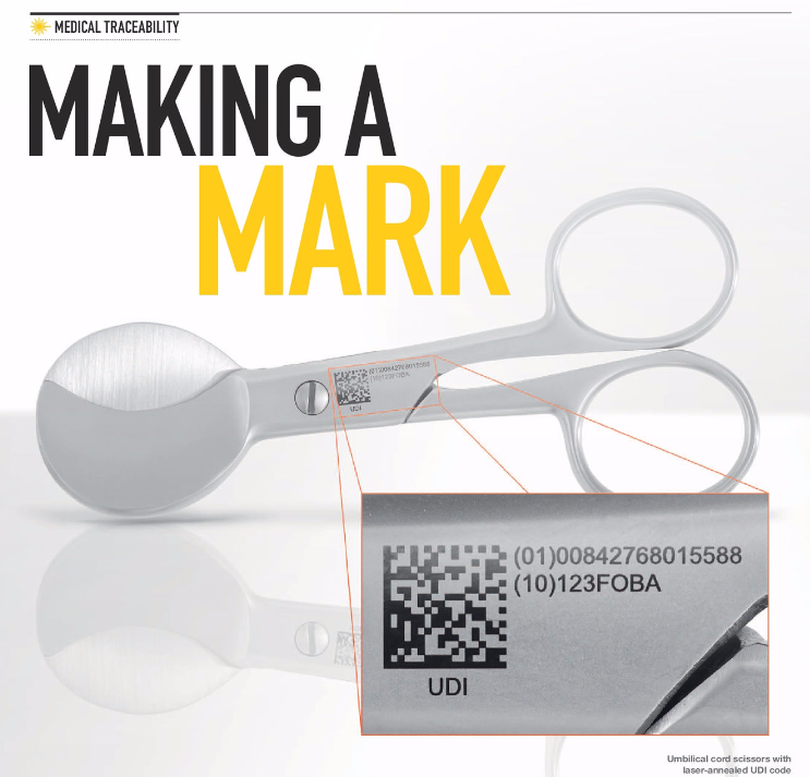 Making a Mark  - Advantages of lasermarking on medical equipment and implants