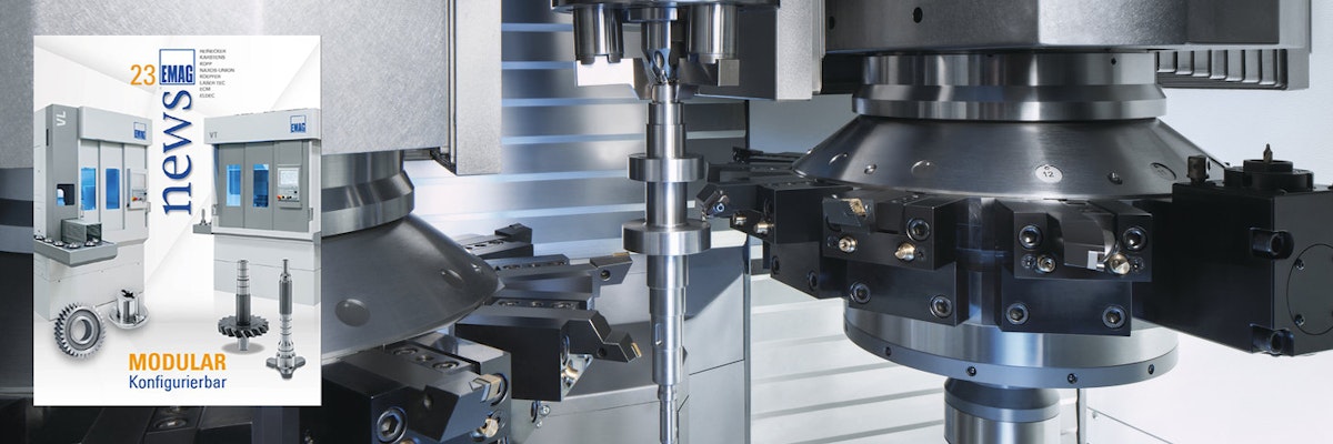 Spitzenwerte für die großvolumige Wellenfertigung: Vertikaldrehmaschine VT 4-4