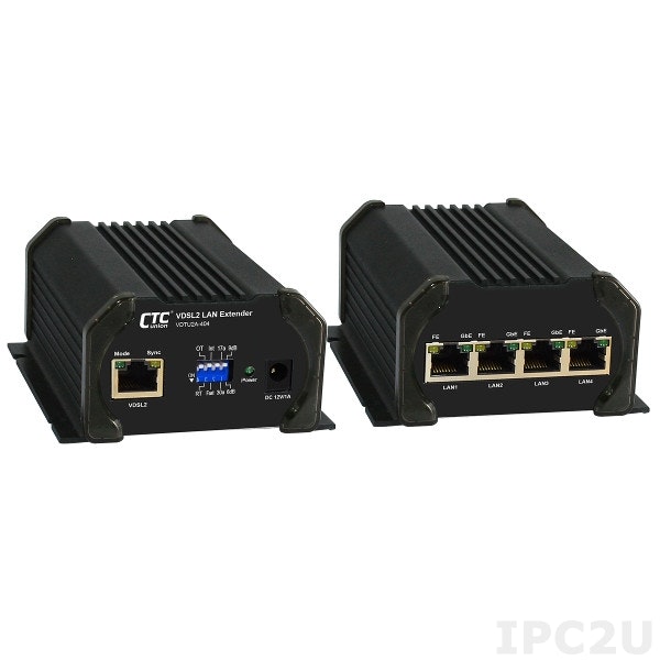 VDTU2A-404: Reichweitenerhöhung mit High-Speed Ethernet Extender