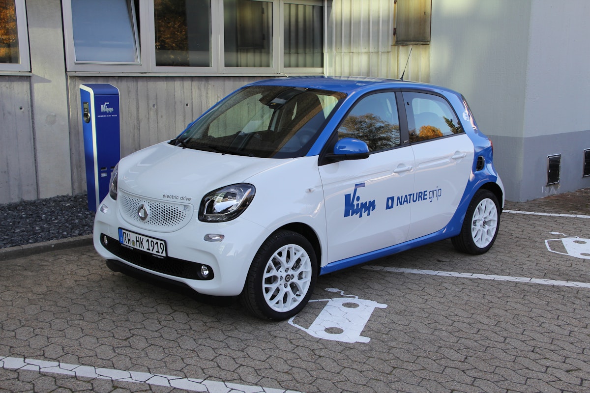 Der neue KIPP E-Smart im Fahrzeugpool