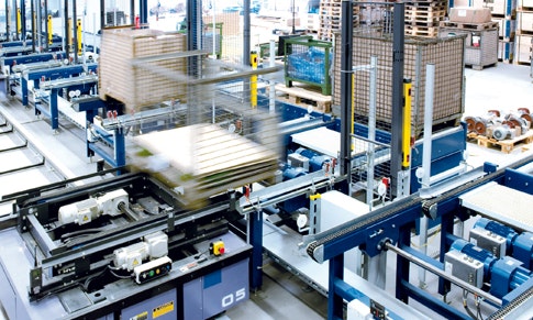 Antriebe für die Palettenfördertechnik