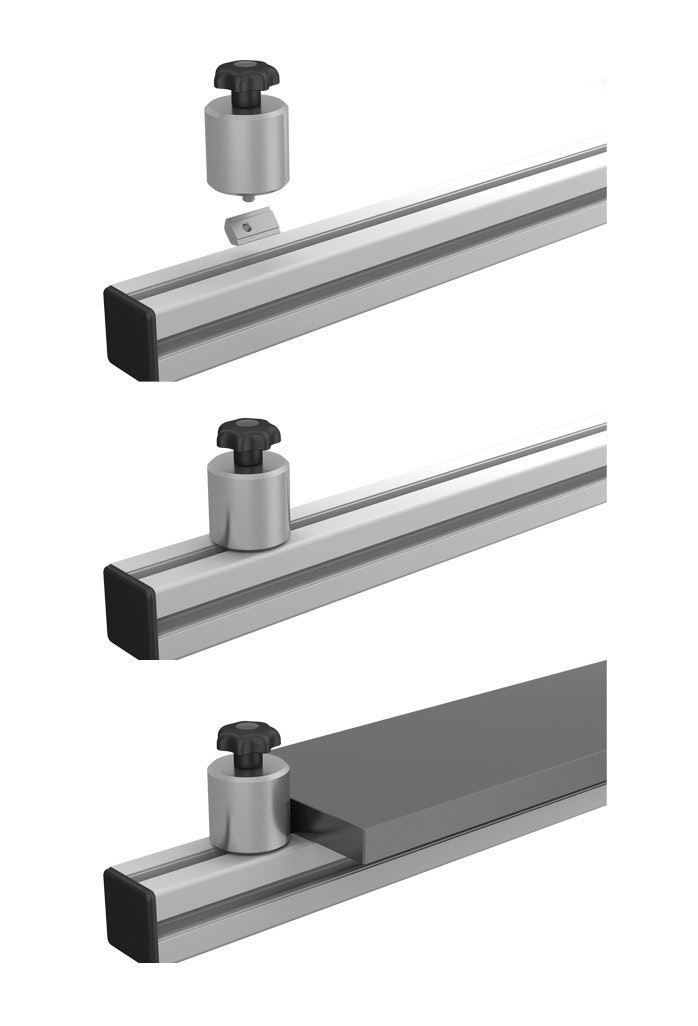 KIPP optimiert Klemmanschlag für Nutprofile