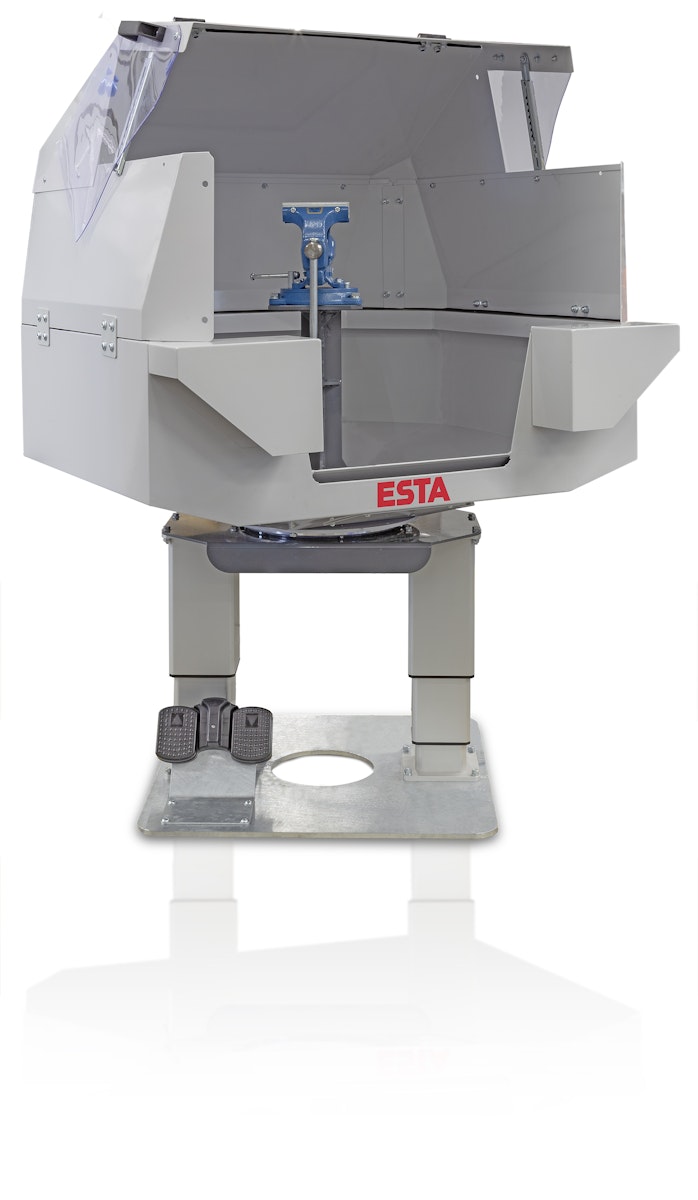 Lufttechnisch optimiert: Der 360-Grad-Absaugtisch von ESTA