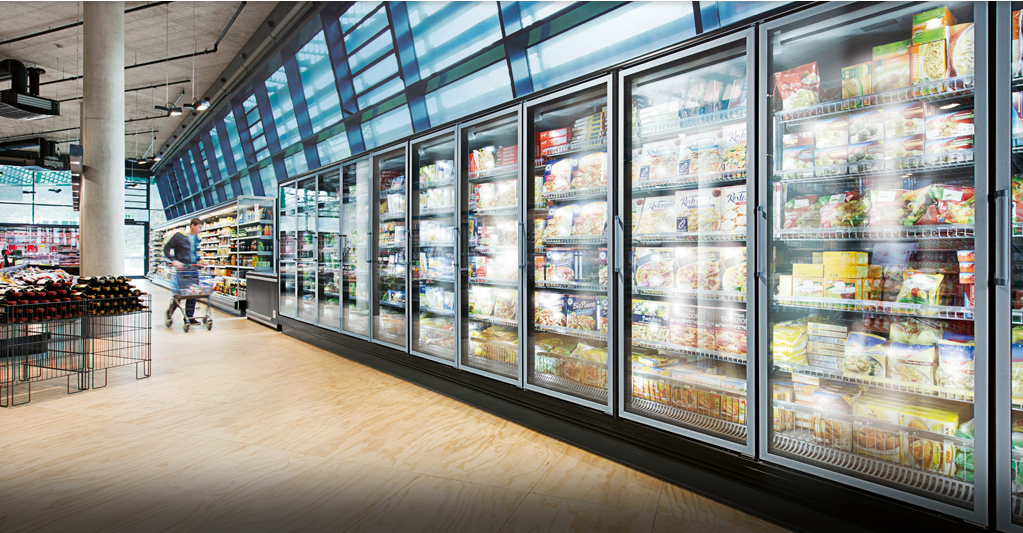 Energieeffiziente Ventilatoren für Kühlmöbel im Supermarkt