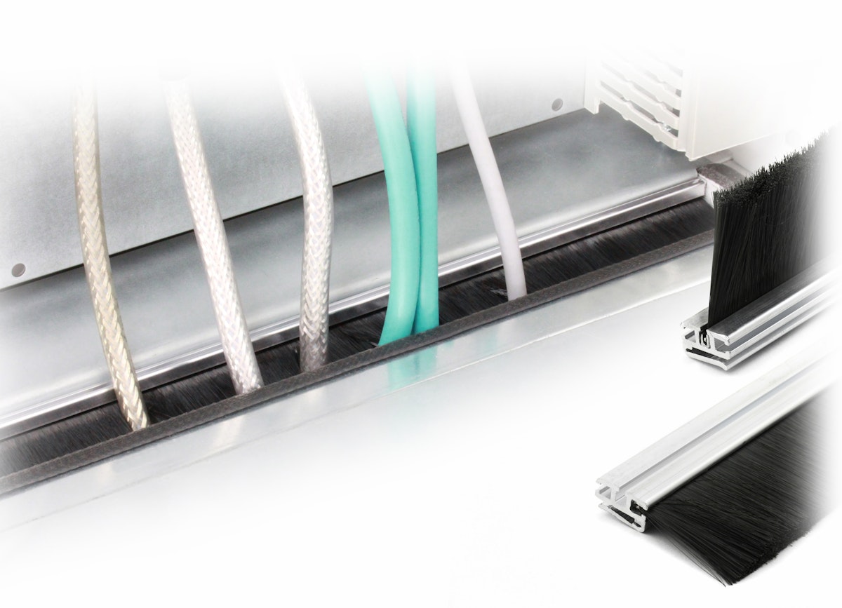 Bürstenleisten zur Kabeldurchführung für Rittal VX25 Bodenbleche