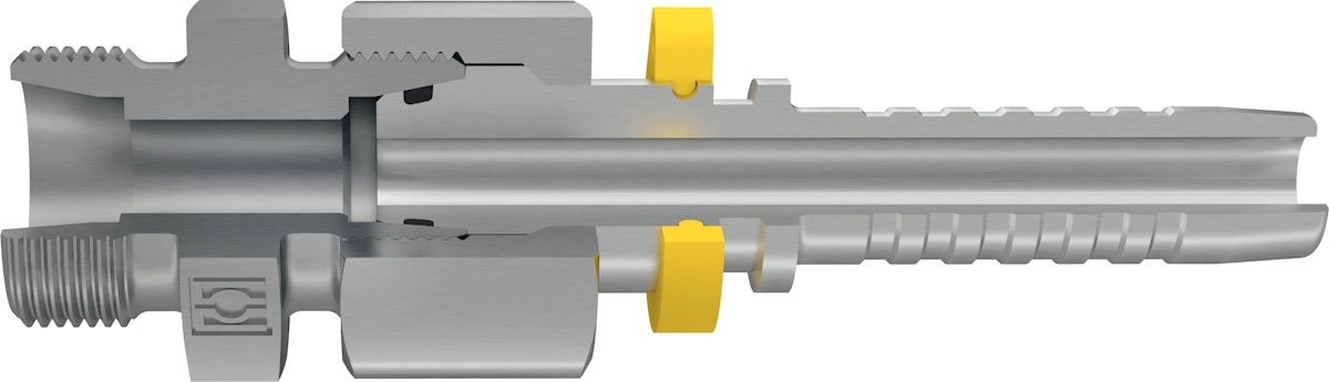 Erweitertes Programm an Schlaucharmaturen mit Blocksicherung