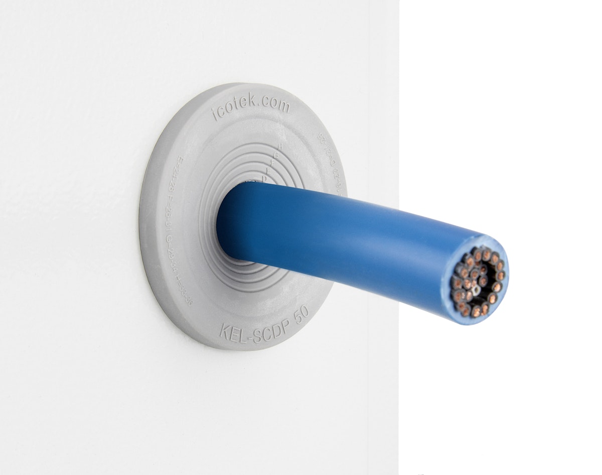 icotek stellt neue Einzel- Kabeldurchführungsplatte vor