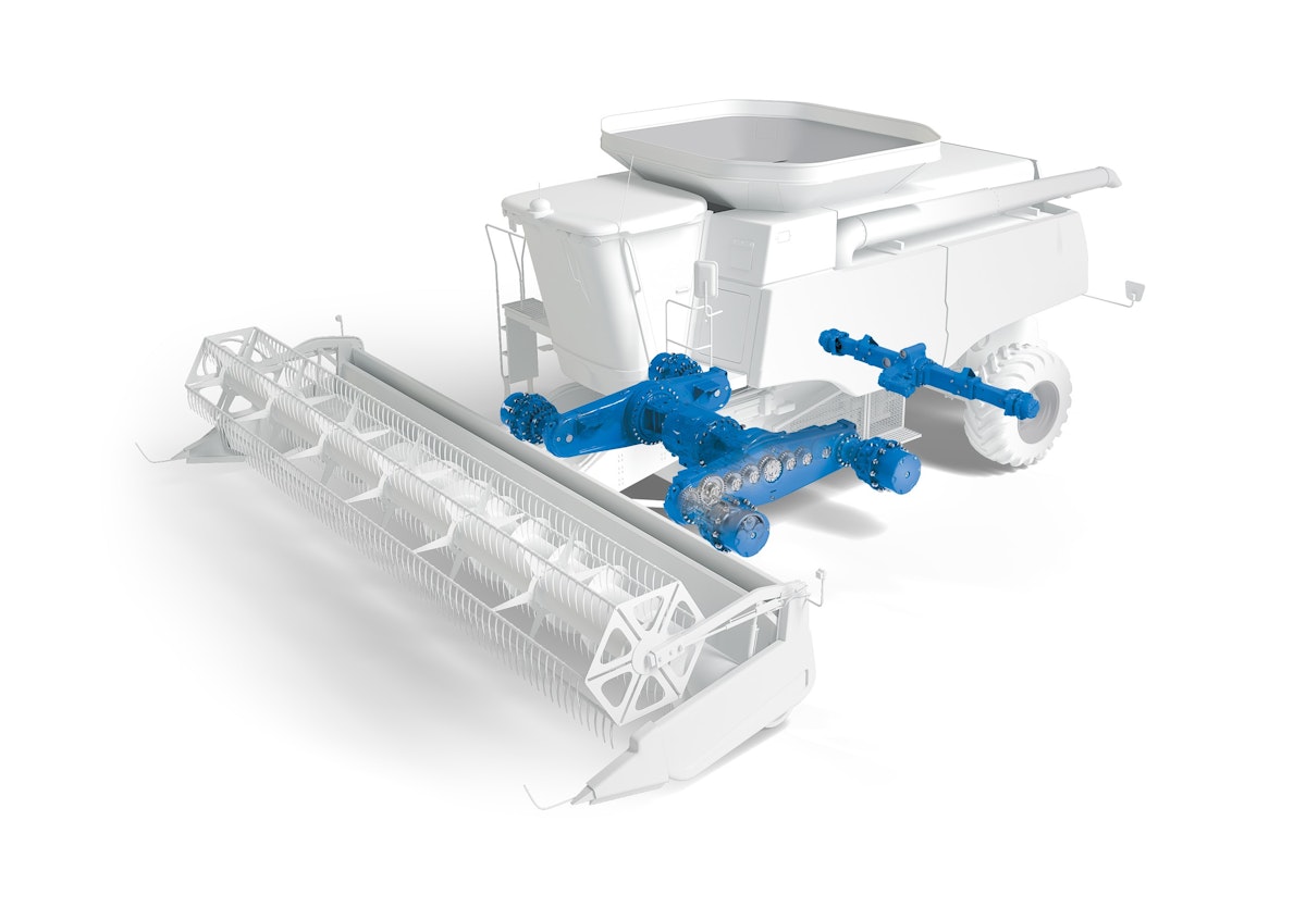 NAF stellt neue Bogieachse für Mähdrescher auf der Agritechnica vor