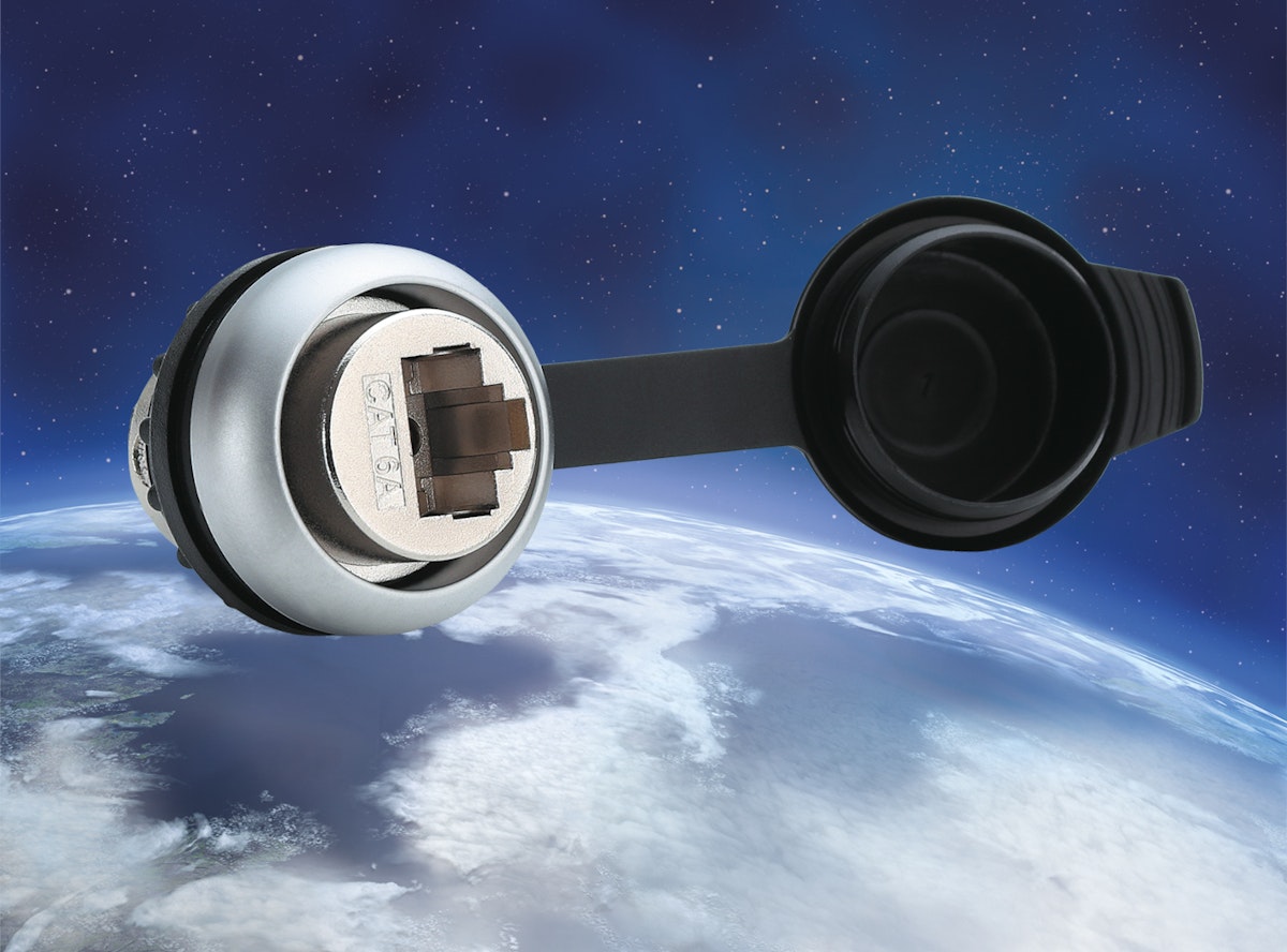 Für Schaltschrank- und Maschinenbau: Cat 6A Schaltschrank-Einbaudose