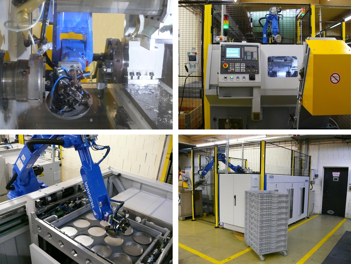 Drehmaschinen Automation mit ↗️ großer Werkstück-Autonomie dank Palettiersystem