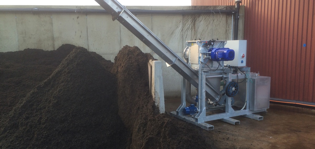 55. Schneckenpresse Akupress AL zur Separierung on Gärresten an Rew – Regenis