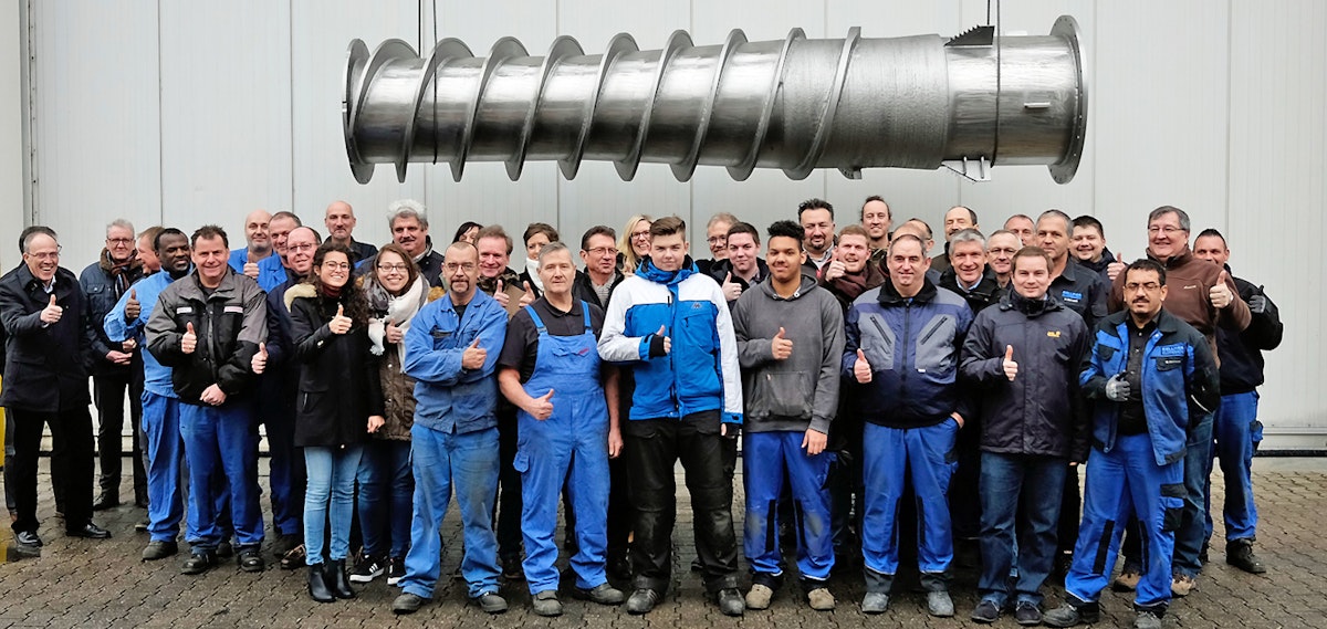 Die 1000. Schneckenwelle bei Bellmer Kufferath