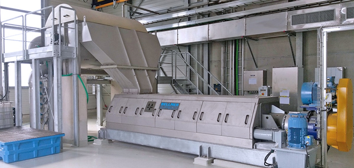 Feinrejektentwässerung bei DS Smith