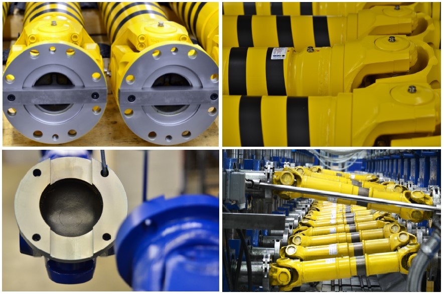 Produktion und Reparatur von Industrie Gelenkwellen am Standort Essen.