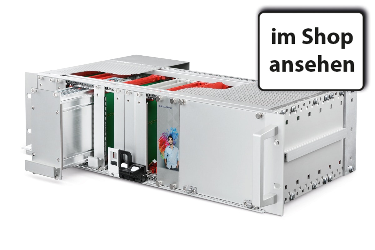 Baugruppenträger gemäß Kundenwunsch konfiguriert - 19 Zoll Technik ganz individuell 🤩