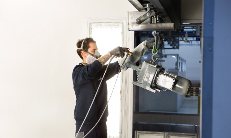 NORD nutzt umweltschonende High-Solid-Lacke