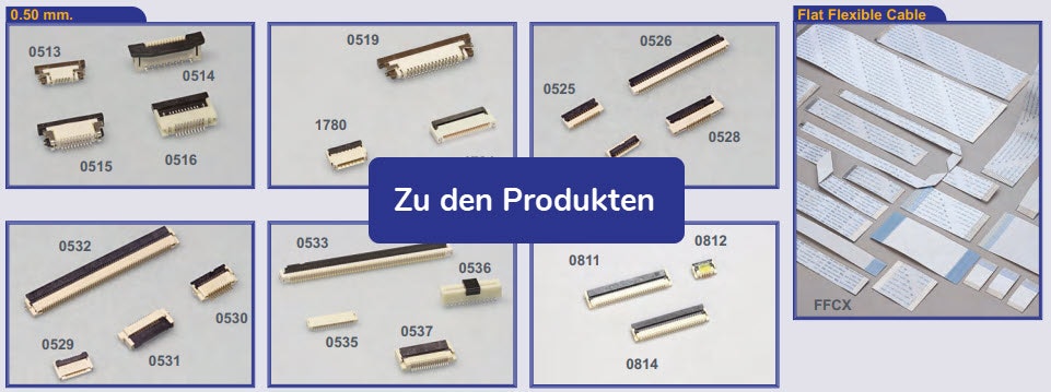 FFC / FPC Steckverbinder ⚙️ Foliensteckverbinder