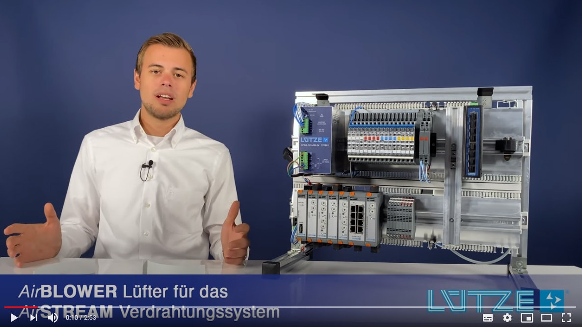 LÜTZE Videoblog Folge 5 - AirBLOWER Lüfter für ein gutes Schaltschrankklima