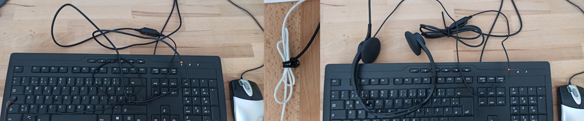 Zu lange Strippe beim Headset?