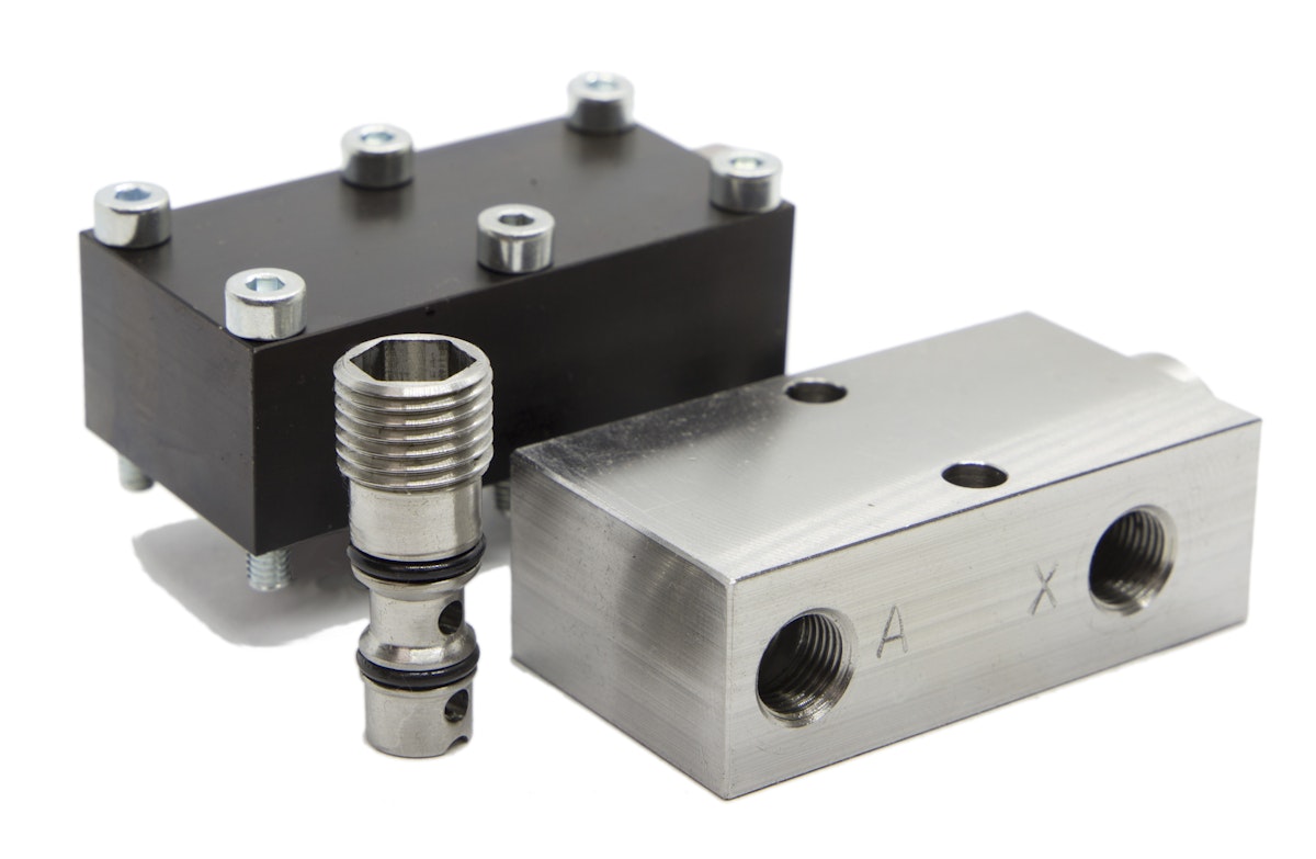 Entsperrbares Rückschlagventil als Halteventil hydraulisch/pneumatisch