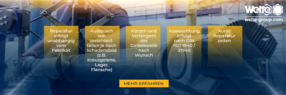 Defekte Kardanwellen reparieren