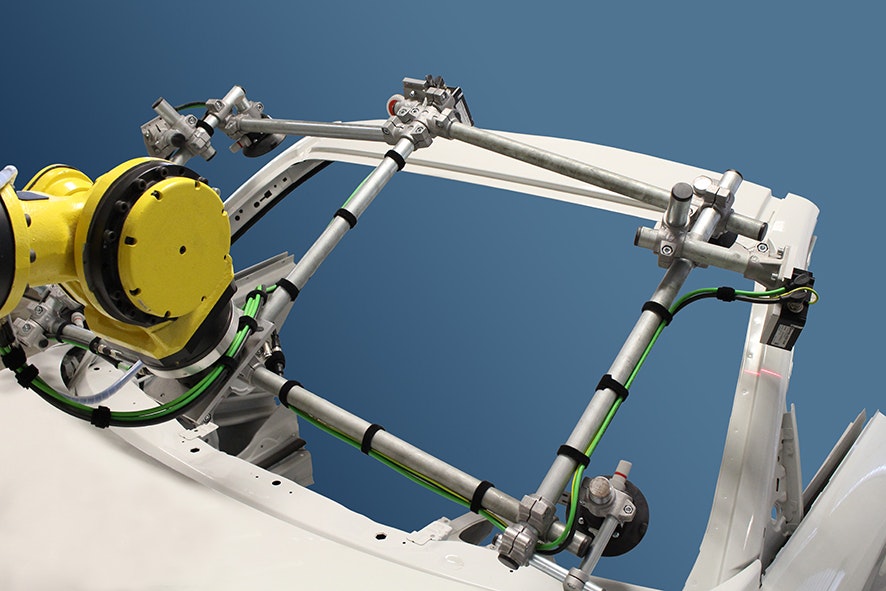 Datenleitungen: Sichtgeführte Roboter in der Automobilproduktion