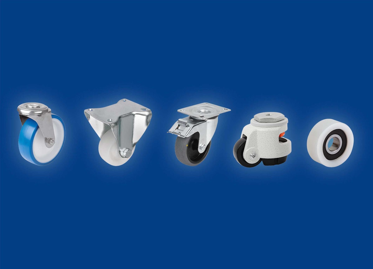 Neu bei KIPP: Räder und Rollen für industrielle Anwendungen