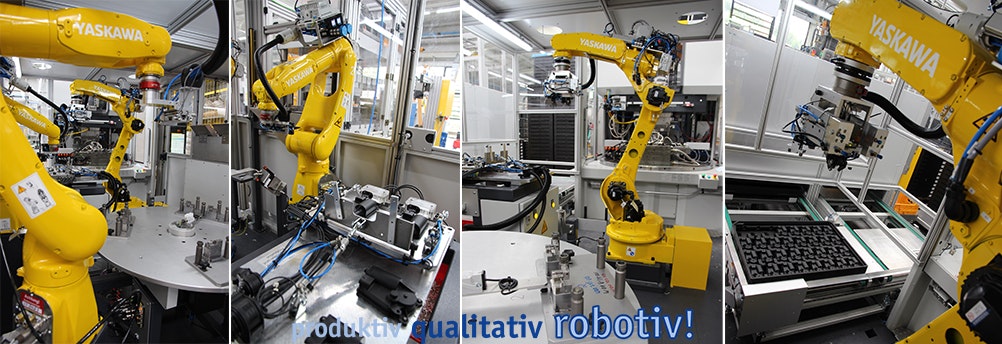 Robotive Spritzgussautomation in 🖐 fünffacher Ausführung