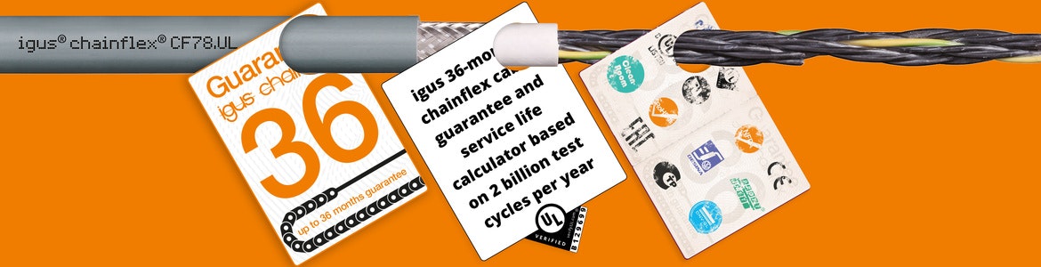 Flexible Leitungen für die Energiekette