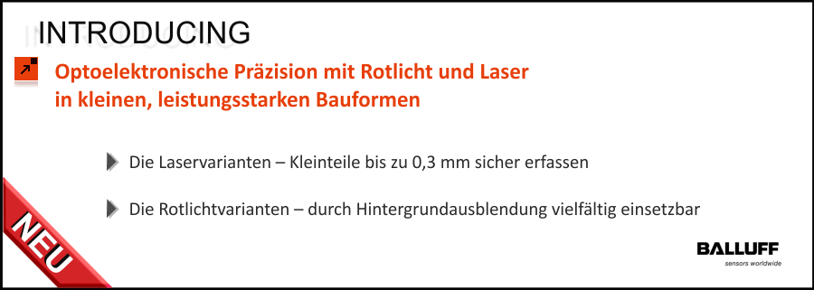 Optoelektronische Präzision mit Rotlicht und Laser