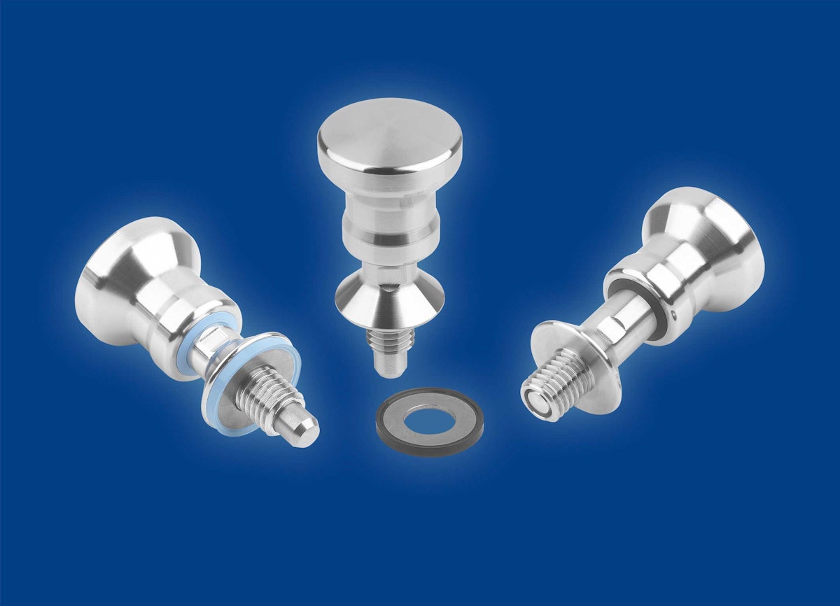 Arretierbolzen zum Einsatz in hygienisch Anwendungsbereichen