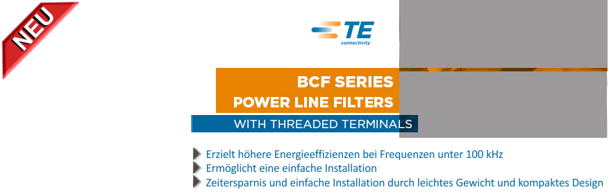 Neue Netzfilter bieten platzsparende EMI-Lösung