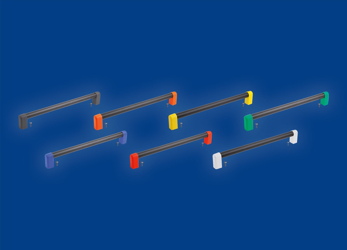 Vielseitige Rohrgriffe aus Aluminium und Edelstahl von KIPP: Montagefreundliche Multitalente