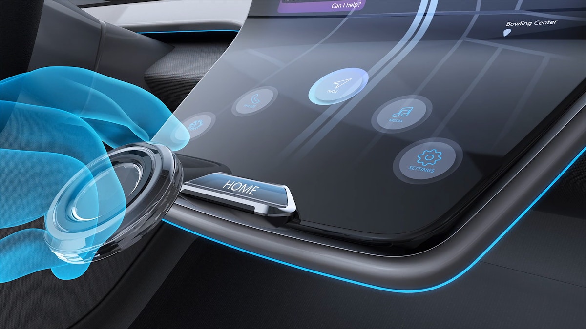 Touchscreenbedienung im Auto