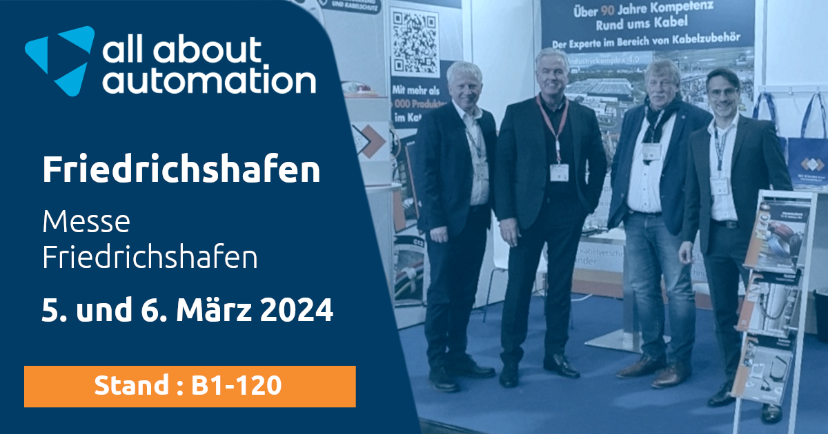 All About Automation : Besuchen Sie uns am 5. und 6. März 2024 in Friedrichshafen