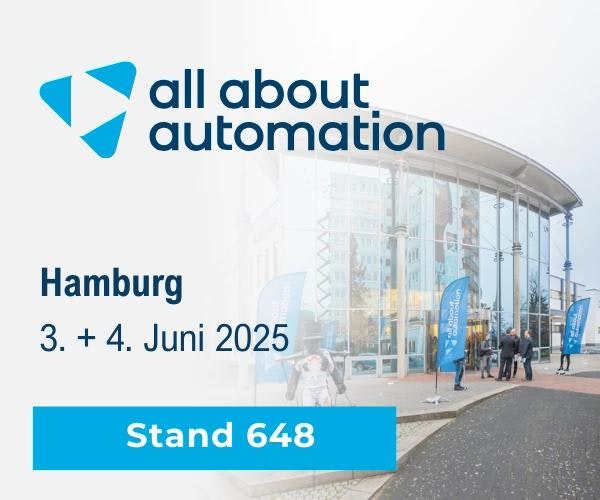 SES-STERLING auf der Messe All About Automation: 3. und 4. Juni 2025 in Hamburg, Deutschland.