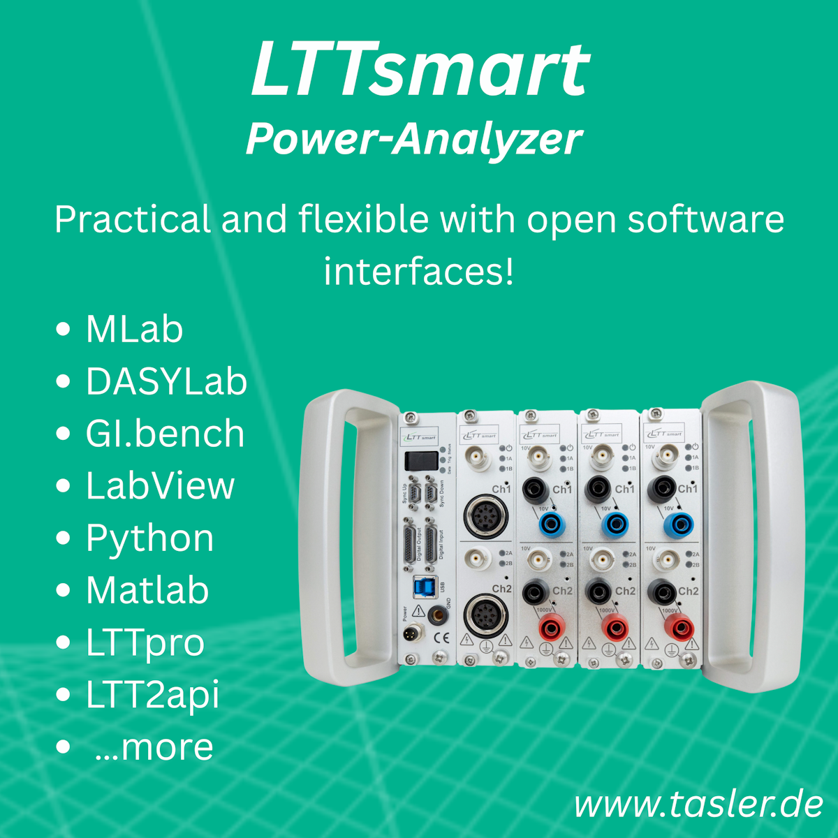 Innovative Messtechnik auf der ATE: Der LTTsmart Power-Analyzer von Tasler