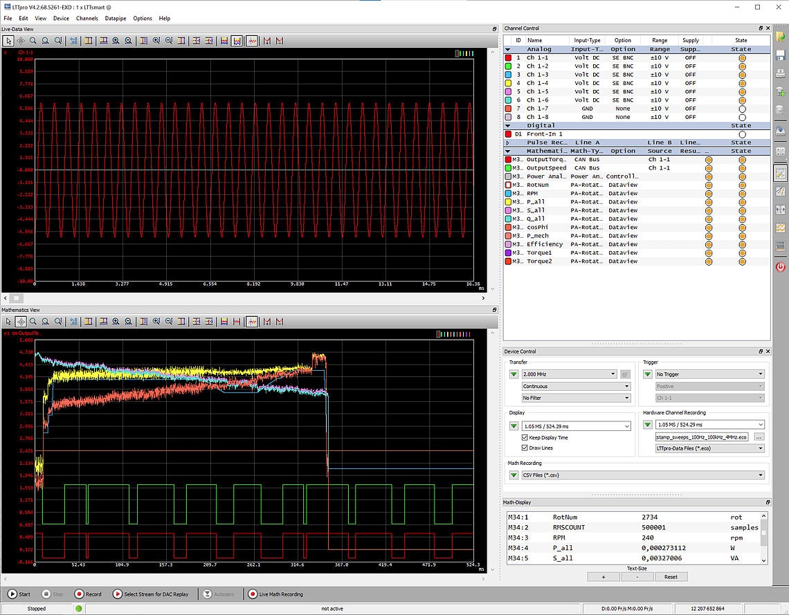 Messdatenerfassungssoftware LTTpro