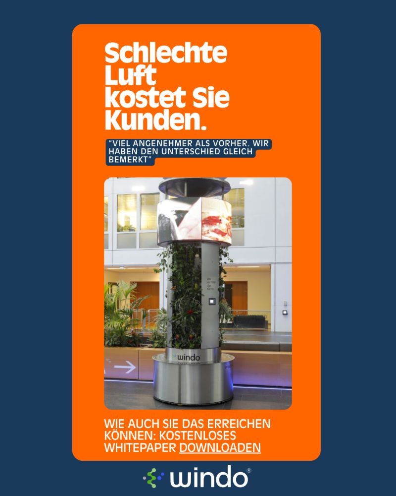 Deine Halle oder Lobby riecht.