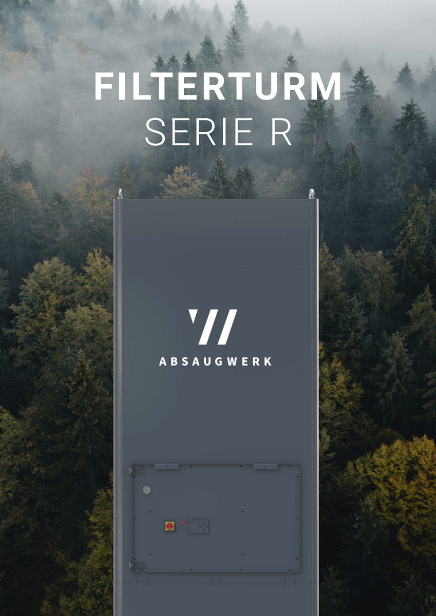 Filterturm Broschüre // flexible Hallenabsaugung