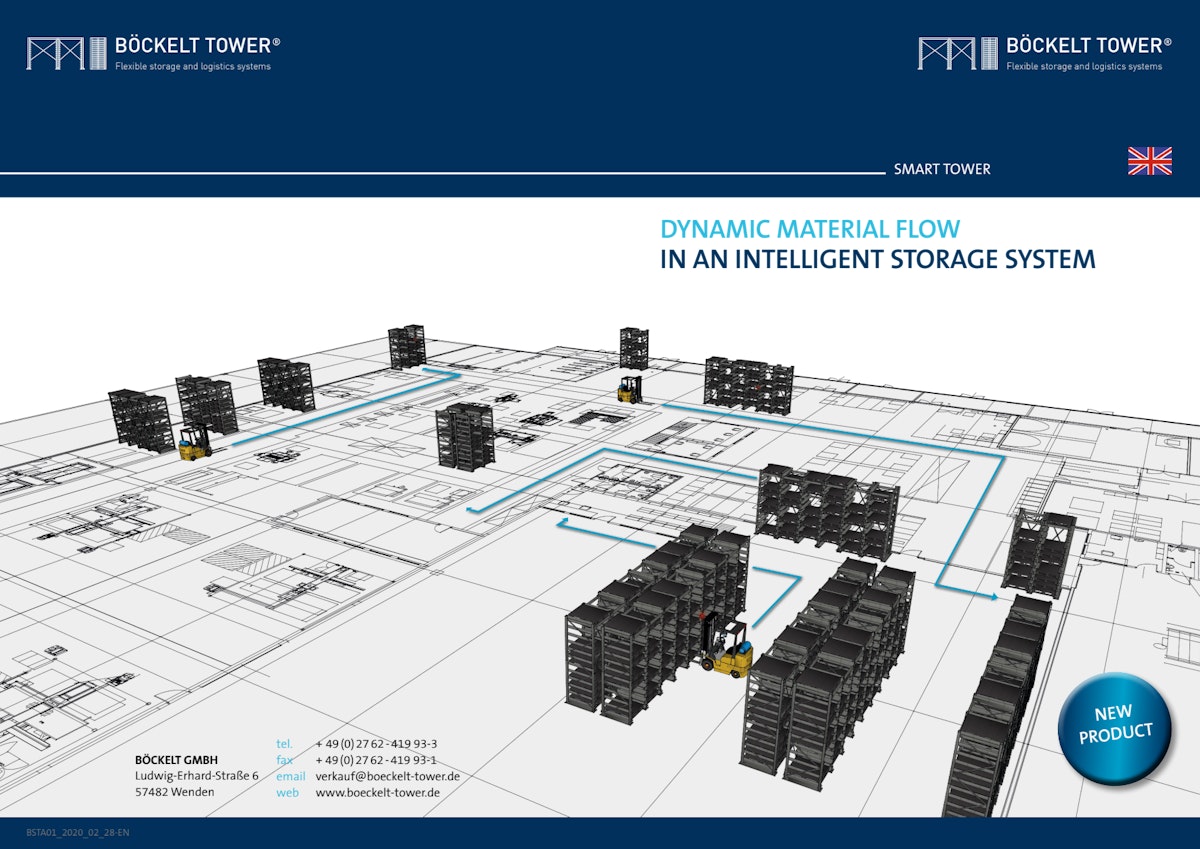 Dynamic material flow in an intelligent storage system