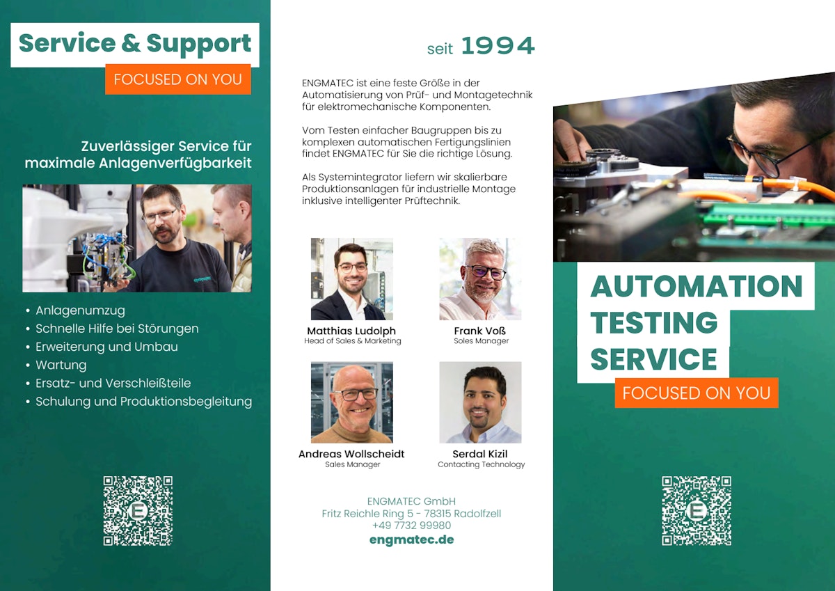ENGMATEC Maschinenbau - Test-Technologie und effiziente Automationsprozesse