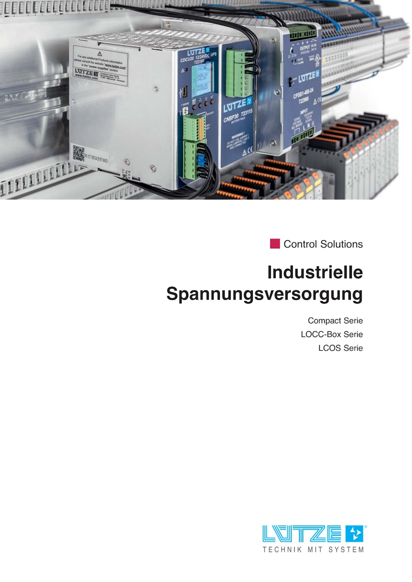 Katalog "Industrielle Spannungsversorgung"