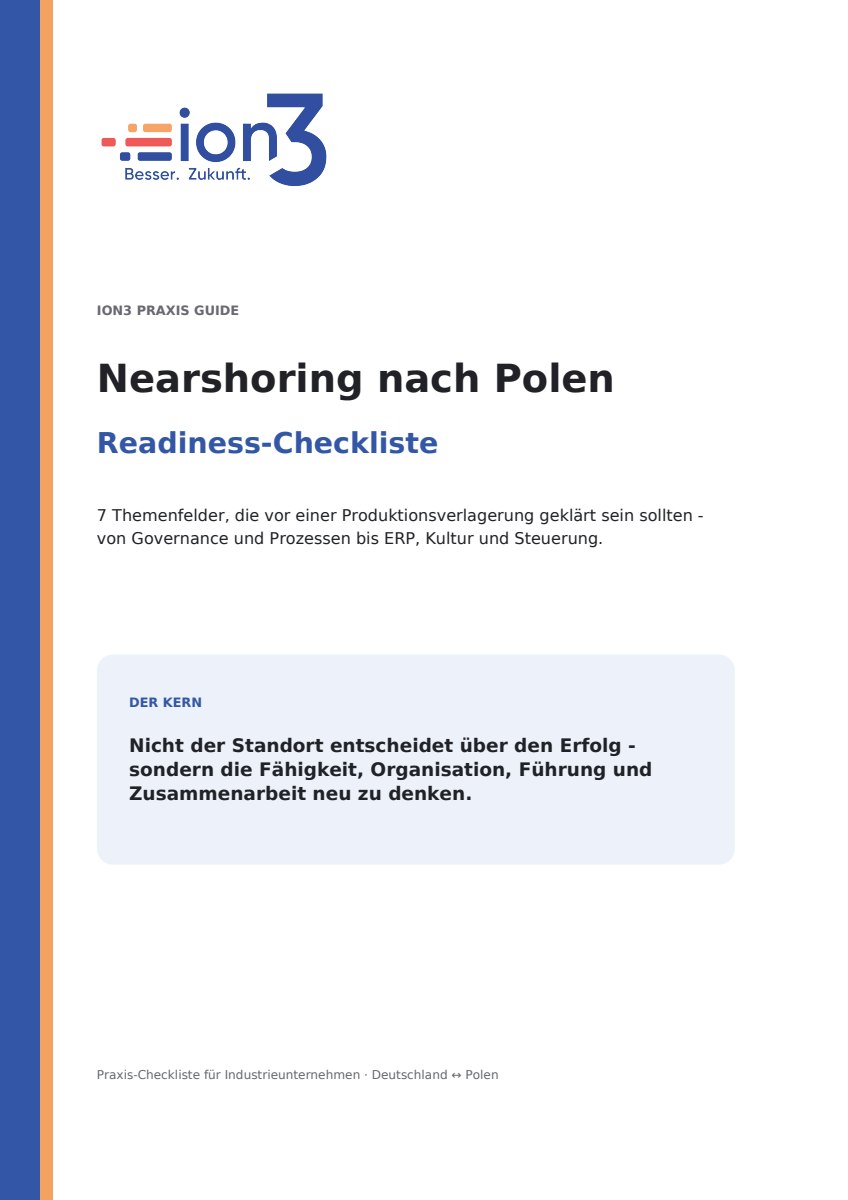Nearshoring nach Polen: Warum Prozesse und Organisation über den Erfolg entscheiden