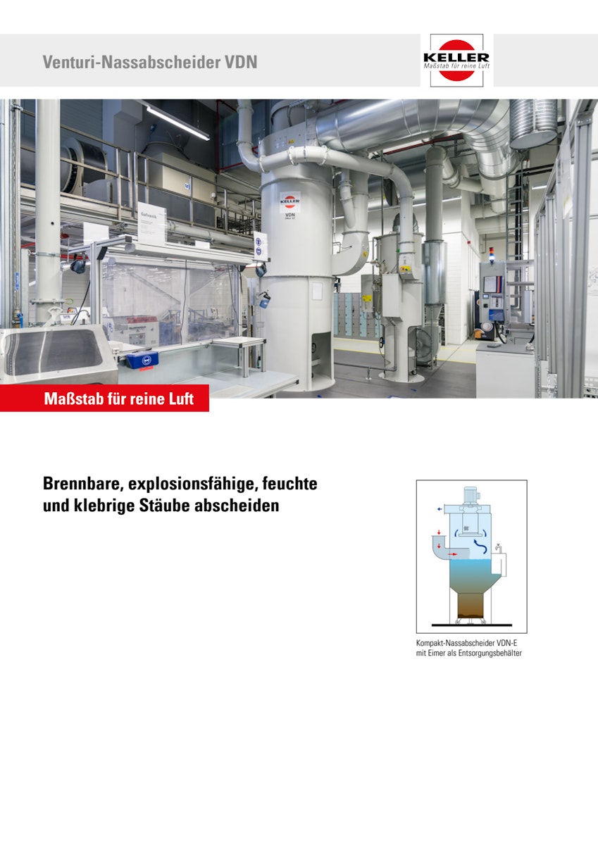 Katalog Venturi-Nassabscheider VDN