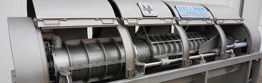 Schneckenpressen zur Entwässerung und Trennung